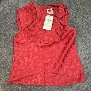 Farm Rio Cheetah Bow Blouse